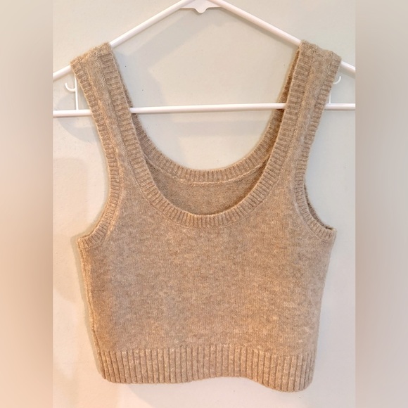 NWT, Natural Life Cropped Wool Blend Tank, Size Small - Picture 5 of 8